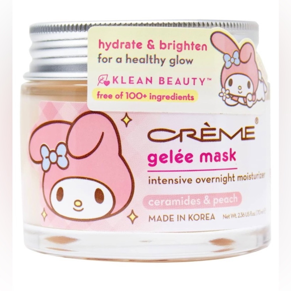 My Melody Sanrio Creme Shop Gelee Mask Intensive Overnight Moisturizer